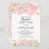 ブライダルシャワークリーム 美しい花の招待状 招待状 (正面/裏面)