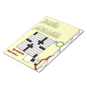 ブライダルシャワークロスワードゲームブック(11x11グリッド) ノートパッド (アングル)