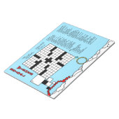 ブライダルシャワークロスワードゲームブック(13x13グリッド) ノートパッド (アングル)