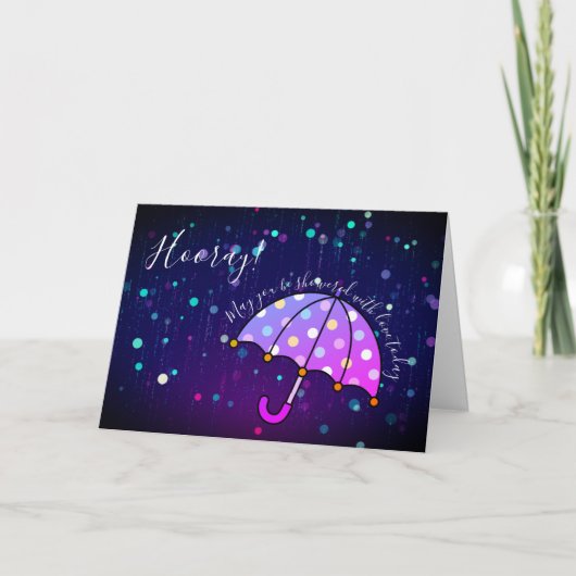 ブライダルシャワーグリーティングカード サンキューカード (正面)