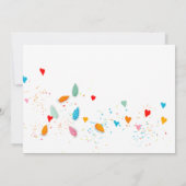 ブライダルシャワーグリーンウォーターリングカンハート招待状 招待状 (裏面)