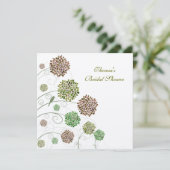 ブライダルシャワーグリーンゲーブルズパーソナライズされた招待状 招待状 (スタンド正面)