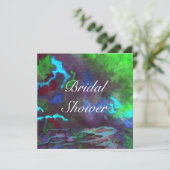 ブライダルシャワーグリーンフュージョン2結婚式招待状 招待状 (スタンド正面)