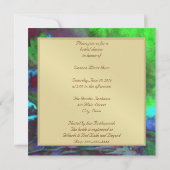 ブライダルシャワーグリーンフュージョン2結婚式招待状 招待状 (裏面)