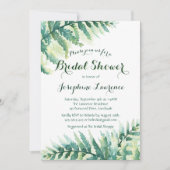 ブライダルシャワーグリーンリーシダ 招待状 (正面)