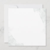 ブライダルシャワーグリーンリーユーカリ赤面 招待状 (裏面)