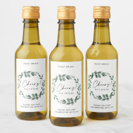 ブライダルシャワーグリーンリーリースウェディングシャワー ワインラベル