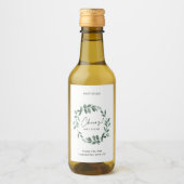 ブライダルシャワーグリーンリーリースウェディングシャワー ワインラベル (正面)