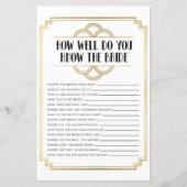 ブライダルシャワーゲームあなたがよく知っているアールデコ (正面)