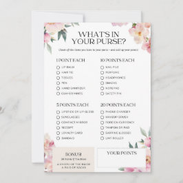 ブライダルシャワーゲームあなたの財布のピンクの何 招待状