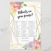 ブライダルシャワーゲームあなたの財布ゲームのピンク (正面)