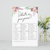 ブライダルシャワーゲームあなたの財布ゲームのピンク (スタンド正面)