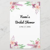 ブライダルシャワーゲームあなたの財布ゲームのピンク (裏面)