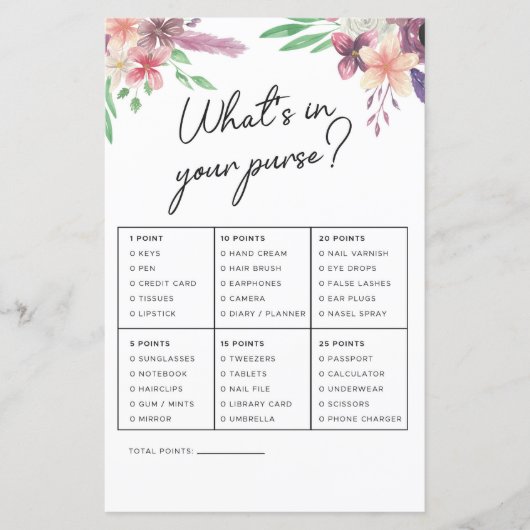 ブライダルシャワーゲームあなたの財布ゲームのピンク (正面)