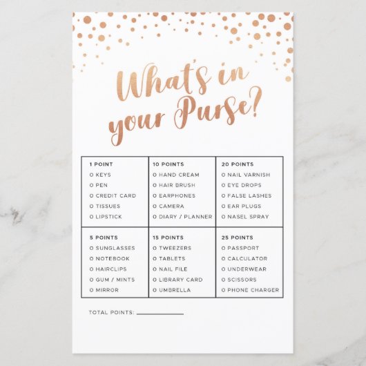 ブライダルシャワーゲームあなたの財布ゲームバラ (正面)