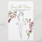 ブライダルシャワーゲームさくらんぼブロッサムガスザドレス チラシ (正面)