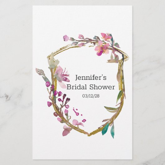 ブライダルシャワーゲームさくらんぼブロッサムガスザドレス チラシ (裏面)