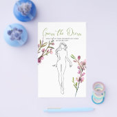 ブライダルシャワーゲームさくらんぼブロッサムガスザドレス チラシ (シングル)