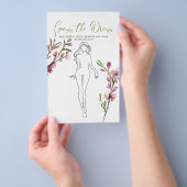 ブライダルシャワーゲームさくらんぼブロッサムガスザドレス チラシ (ハンドル)