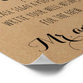 ブライダルシャワーゲームとアクティビティ ポスター (角)