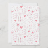 ブライダルシャワーゲームどうやって花嫁を知っているか 招待状 (裏面)