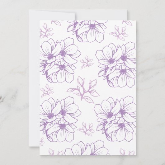 ブライダルシャワーゲームどうやって花嫁を知っているか 招待状 (裏面)