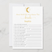 ブライダルシャワーゲームどうやって花嫁を知っているか 招待状 (正面)