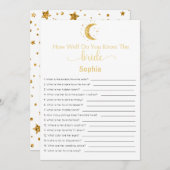 ブライダルシャワーゲームどうやって花嫁を知っているか 招待状 (正面/裏面)