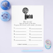 ブライダルシャワーゲームどこにいた？ウェディング チラシ (シングル)