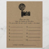 ブライダルシャワーゲームどこにいた?ウェディング チラシ (正面)