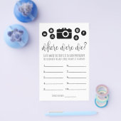 ブライダルシャワーゲームどこ我々カード チラシ (シングル)