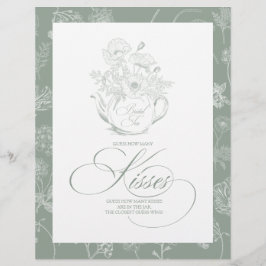 ブライダルシャワーゲームのキス数を推測