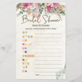 ブライダルシャワーゲームエモジピクショナリパステルボホ (正面)