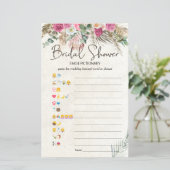 ブライダルシャワーゲームエモジピクショナリパステルボホ (スタンド正面)