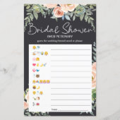 ブライダルシャワーゲームエモジピクショナルパステルピーチ (正面)