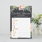 ブライダルシャワーゲームエモジピクショナルパステルピーチ (スタンド正面)