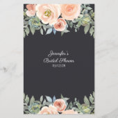 ブライダルシャワーゲームエモジピクショナルパステルピーチ (裏面)