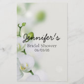 ブライダルシャワーゲームオーキッドフラワーゲットザドレス チラシ (裏面)