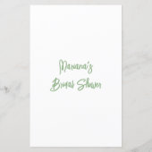 ブライダルシャワーゲームカードの知識 (裏面)