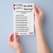 ブライダルシャワーゲームカード新郎は何と言った チラシ (ハンドル)