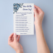 ブライダルシャワーゲームカード新郎は何と言った チラシ (ハンドル)