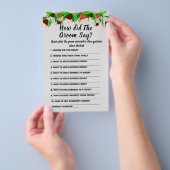 ブライダルシャワーゲームカード新郎は何とFと言った チラシ (ハンドル)