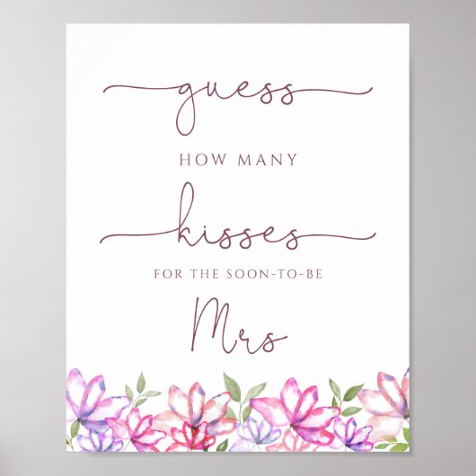 ブライダルシャワーゲームキスピンクの緑 ポスター (正面)