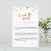 ブライダルシャワーゲームゲストゲームを見つけるバラ金ゴールド (スタンド正面)