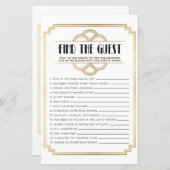 ブライダルシャワーゲームゲストゲームアールデコの検索 (正面/裏面)