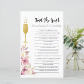 ブライダルシャワーゲームゲストゲームシャンパンを見つける (スタンド正面)