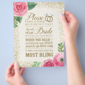 ブライダルシャワーゲームサイン – 8.5x11 チラシ (手)