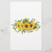 ブライダルシャワーゲームサンフラワーズビンゴカード チラシ (裏面)