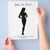 ブライダルシャワーゲームス結婚トレスのスケッチ チラシ (手)