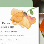 ブライダルシャワーゲームズ知ってる花嫁フローラ チラシ